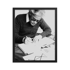 David Consuegra framed print on a plain backdrop in size 16"x20".