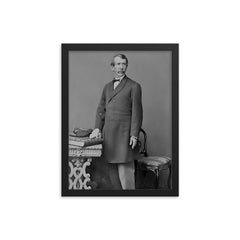 David Livingstone framed print on a plain backdrop in size 12"x16".