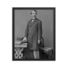 David Livingstone framed print on a plain backdrop in size 16"x20".