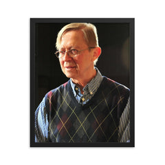 David Maslanka framed print on a plain backdrop in size 16"x20".