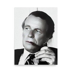 David Ogilvy poster on a plain backdrop in size 18"x24".