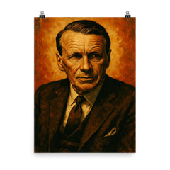 David Ogilvy poster on a plain backdrop in size 8"x10".