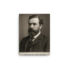 David R Wilson canvas print on a plain backdrop in size 12"x16".