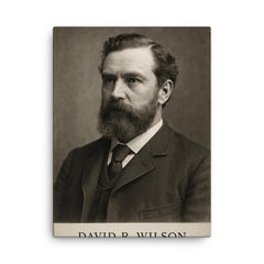 David R Wilson canvas print on a plain backdrop in size 18"x24".