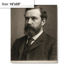 David R Wilson metal print on a plain backdrop in size 16"x20".