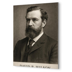David R Wilson metal print mockup