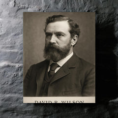 David R Wilson metal print mockup