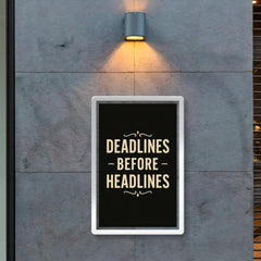 Deadlines before headlines poster 2