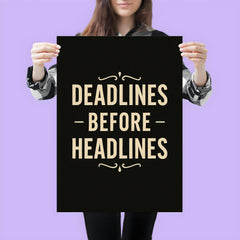Deadlines before headlines poster 3