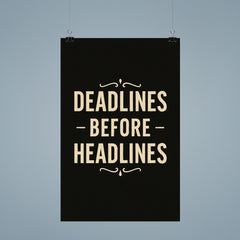 Deadlines before headlines poster 9