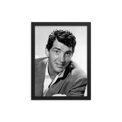 Dean Martin framed print on a plain backdrop in size 12"x16".