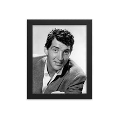 Dean Martin framed print on a plain backdrop in size 8"x10".