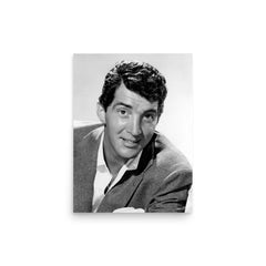 Dean Martin poster on a plain backdrop in size 12"x16".