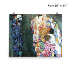 Death and Life by Gustav Klimt, 1910 poster 2