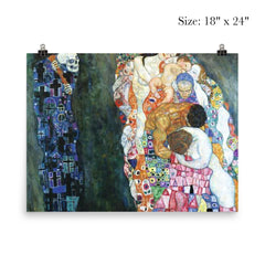 Death and Life by Gustav Klimt, 1910 poster 5