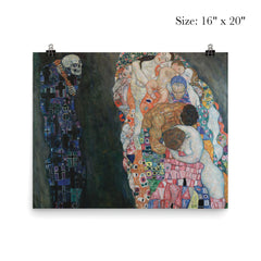 Death and Life by Gustav Klimt, 1915 poster 2