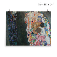 Death and Life by Gustav Klimt, 1915 poster 5
