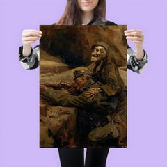 Death and the Soldier by Hans Larwin, 1917 poster 3