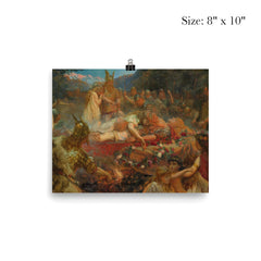 Death of a Viking Warrior by Charles Ernest Butler, 1909 poster 4