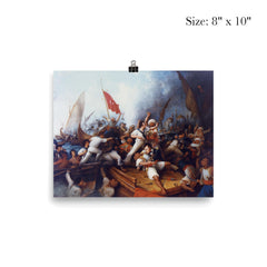 Decatur Boarding the Tripolitan Gunboat by Dennis Malone Carter, 1878 poster 4