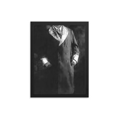 Deenanath Mangeshkar framed print on a plain backdrop in size 12"x16".