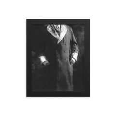 Deenanath Mangeshkar framed print on a plain backdrop in size 8"x10".