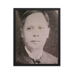 Deodato Arellano framed print on a plain backdrop in size 16"x20".