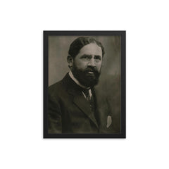 Dervish Hima framed print on a plain backdrop in size 12"x16".