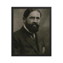 Dervish Hima framed print on a plain backdrop in size 16"x20".