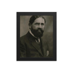 Dervish Hima framed print on a plain backdrop in size 8"x10".