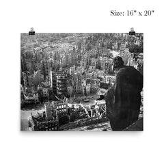 Destruction in Old Town Dresden from the Town Hall Tower, 15 Feb 1945 poster 2