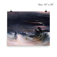 Destruction of Tyre by John Martin, 1840 poster 2