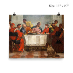 Detail of Feast in the House of Levi by Paolo Veronese poster 2