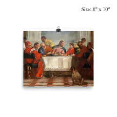 Detail of Feast in the House of Levi by Paolo Veronese poster 4