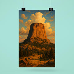 Devil's Tower Wyoming USA poster 6