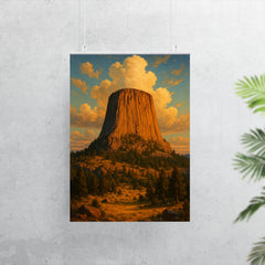 Devil's Tower Wyoming USA poster 7