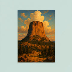 Devil's Tower Wyoming USA poster 8