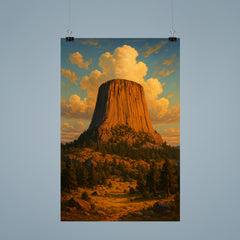 Devil's Tower Wyoming USA poster 9