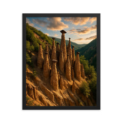 Devil's Town Davolja Varos Serbia framed print on a plain backdrop in size 16"x20".