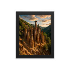 Devil's Town Davolja Varos Serbia framed print on a plain backdrop in size 8"x10".