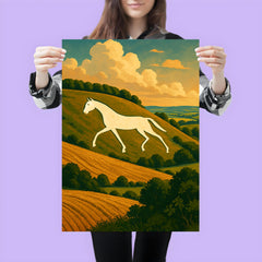 Devizes Millennium White Horse England poster 3