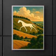 Devizes Millennium White Horse England poster 5