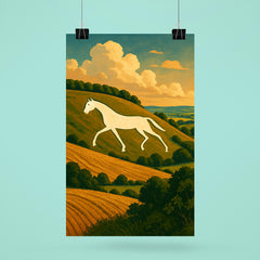 Devizes Millennium White Horse England poster 6