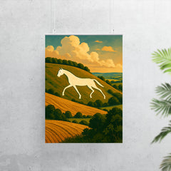 Devizes Millennium White Horse England poster 7