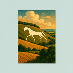 Devizes Millennium White Horse England poster 8