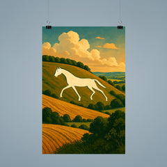 Devizes Millennium White Horse England poster 9