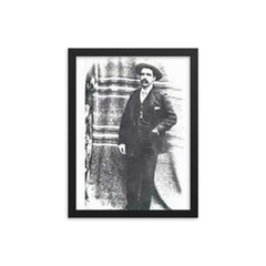 Diamondfield Jack framed print on a plain backdrop in size 12"x16".