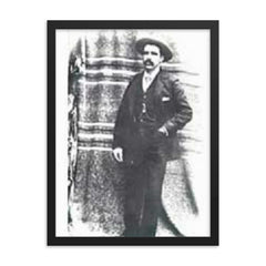 Diamondfield Jack framed print on a plain backdrop in size 18"x24".