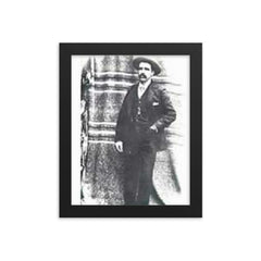 Diamondfield Jack framed print on a plain backdrop in size 8"x10".