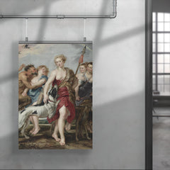 Diana and Her Nymphs Departing for the Hunt by Peter Paul Rubens poster 4
